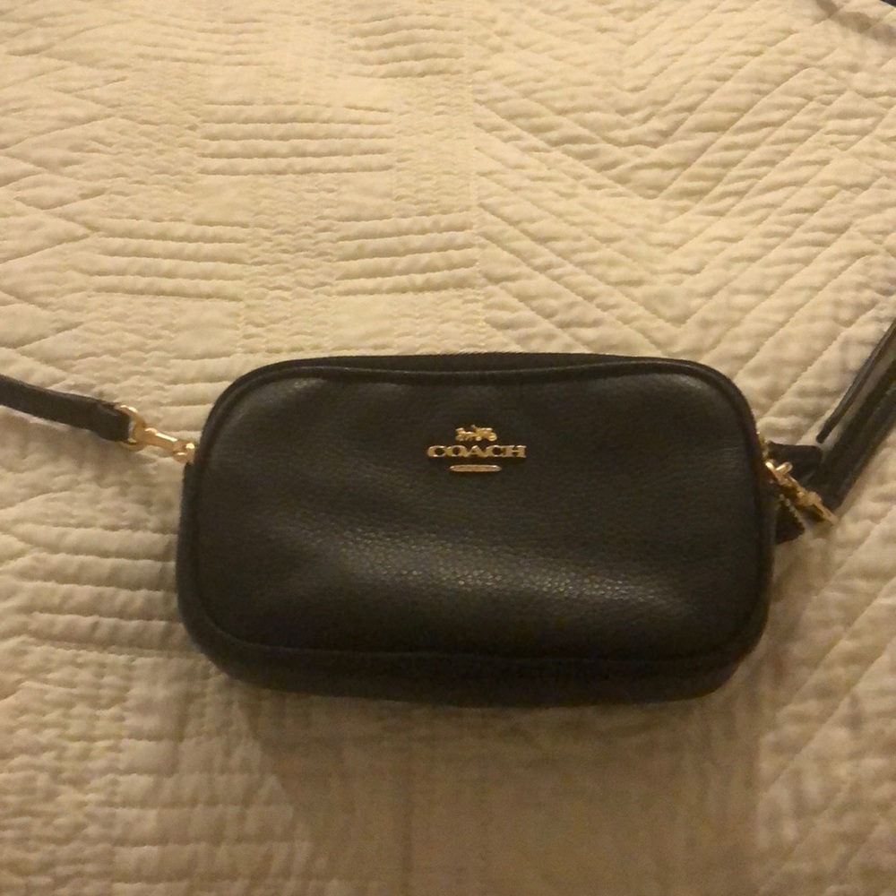 Coach mini crossover bag black